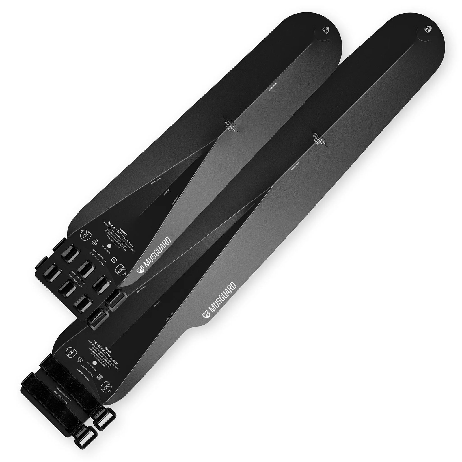 Rollable Musguard OMNI fenders (Front and Rear) — manufacturer reference image, not the actual item