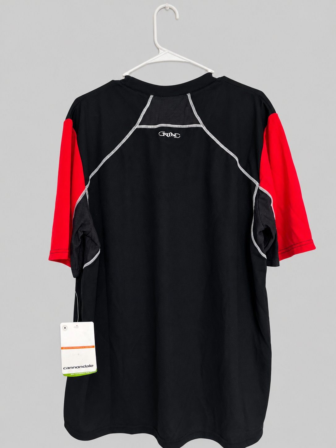 Cannondale Grind Mountain Bike Jersey Black Red Short Sleeve — photo 2
