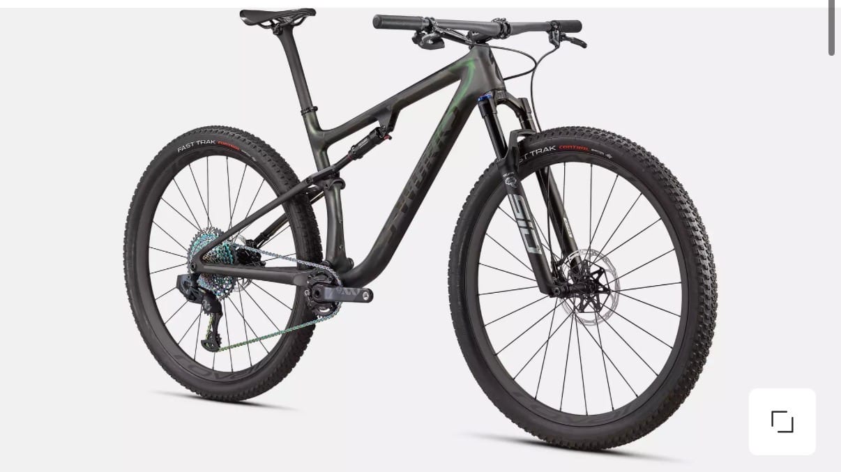 2021 S-Works Epic Chamomile Green — manufacturer reference image, not the actual item