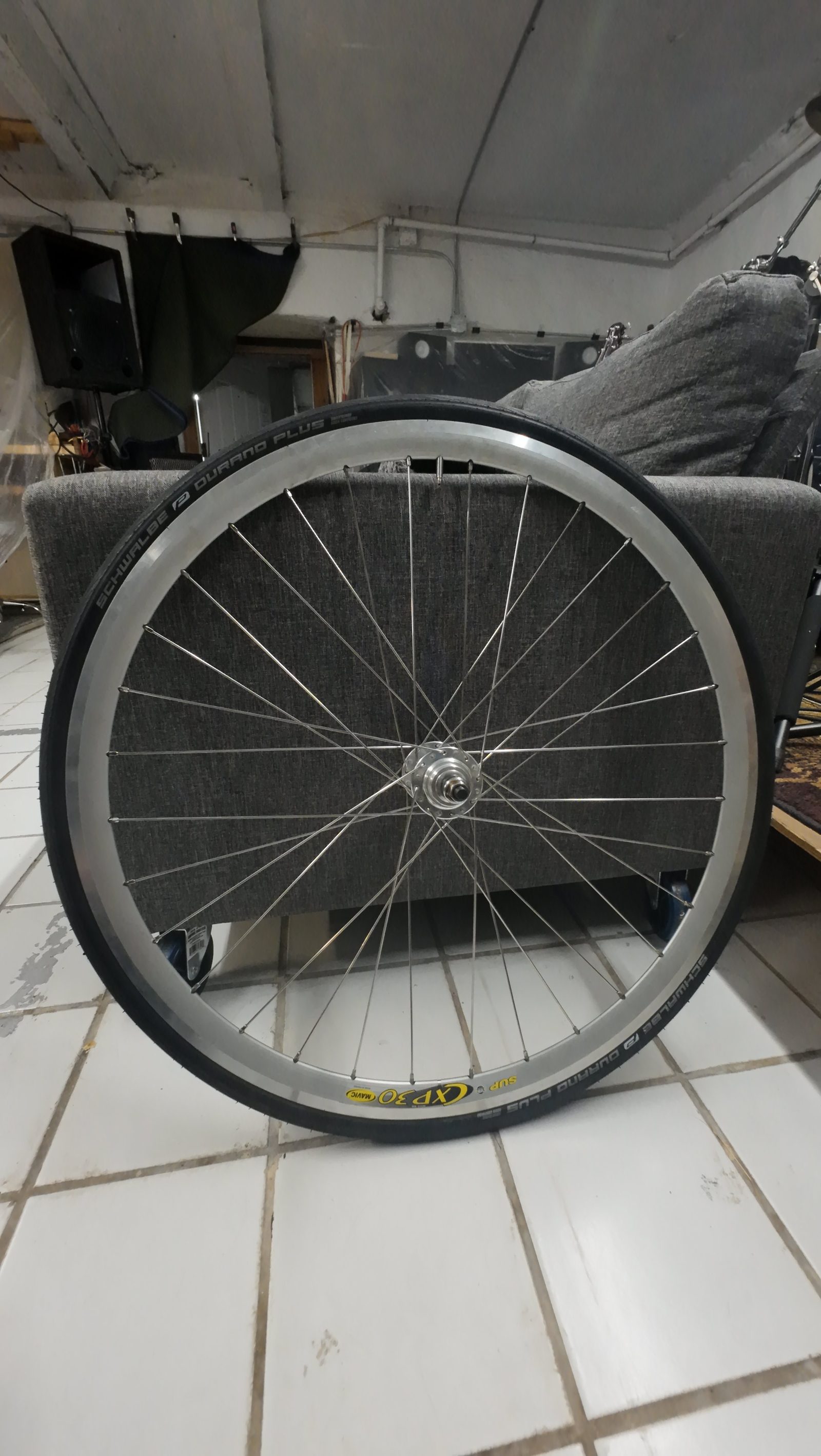 Mavic CXP30 700c Rear Wheel / Surly Hub / Fixed + Single Speed — photo 2
