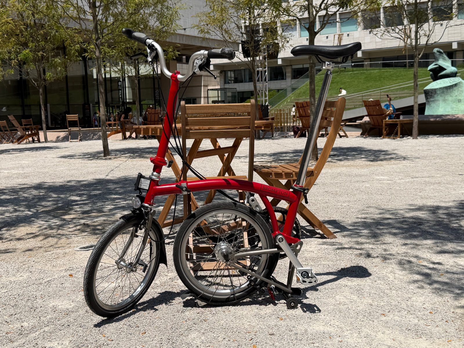 2021 Brompton H6L-X Superlight – House Red – Titanium Fork & Rear Tria - $2,250 (Upper West Side) — photo 5
