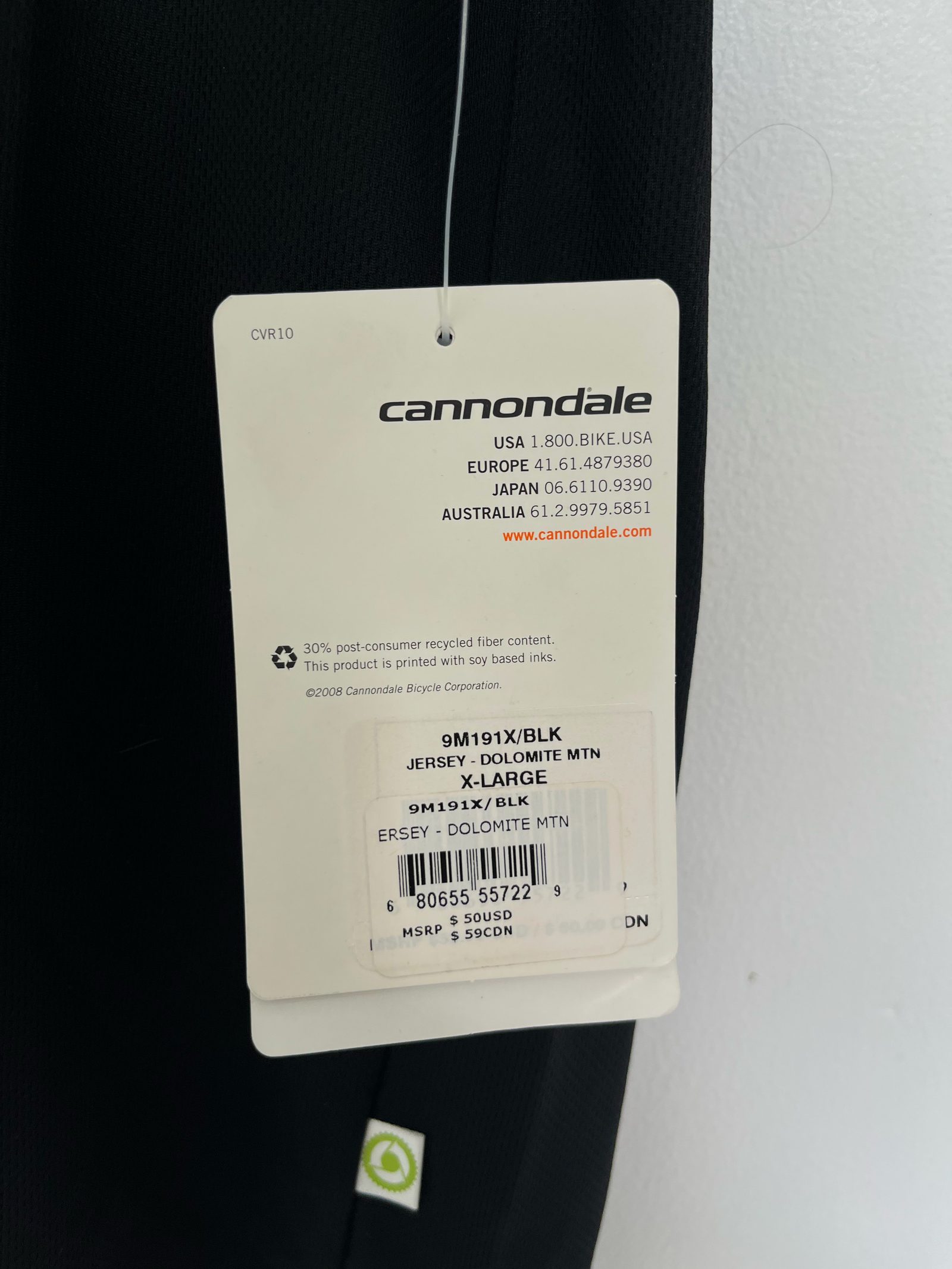 Cannondale Grind Mountain Bike Jersey Black Red Short Sleeve — photo 4
