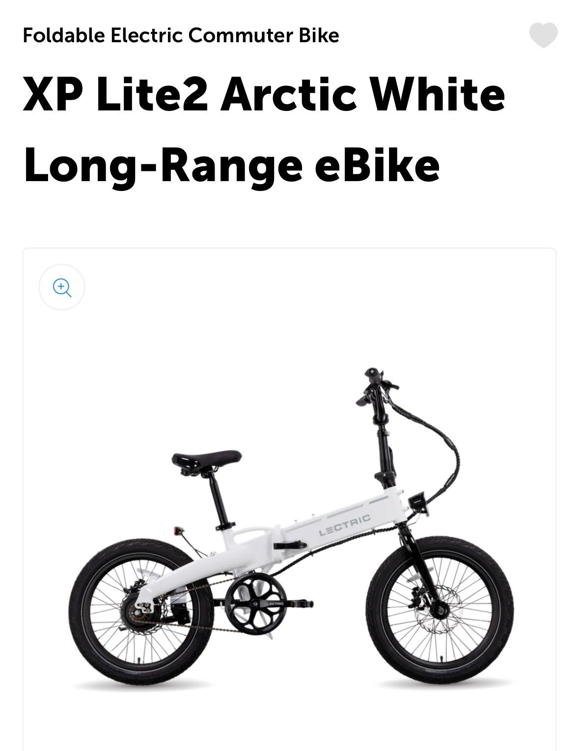 Brand New Lectric XP Lite2 E-bike — manufacturer reference image, not the actual item