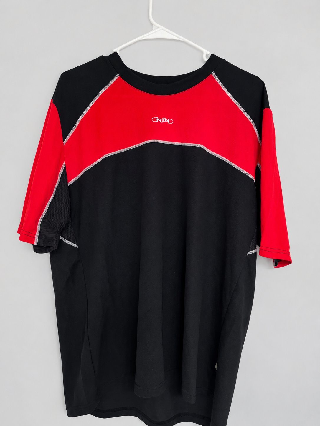 Cannondale Grind Mountain Bike Jersey Black Red Short Sleeve