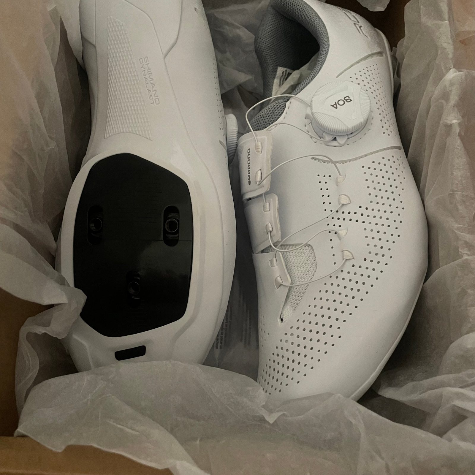 White Simano RC302 Carbon Road Shoes EU37 — photo 4
