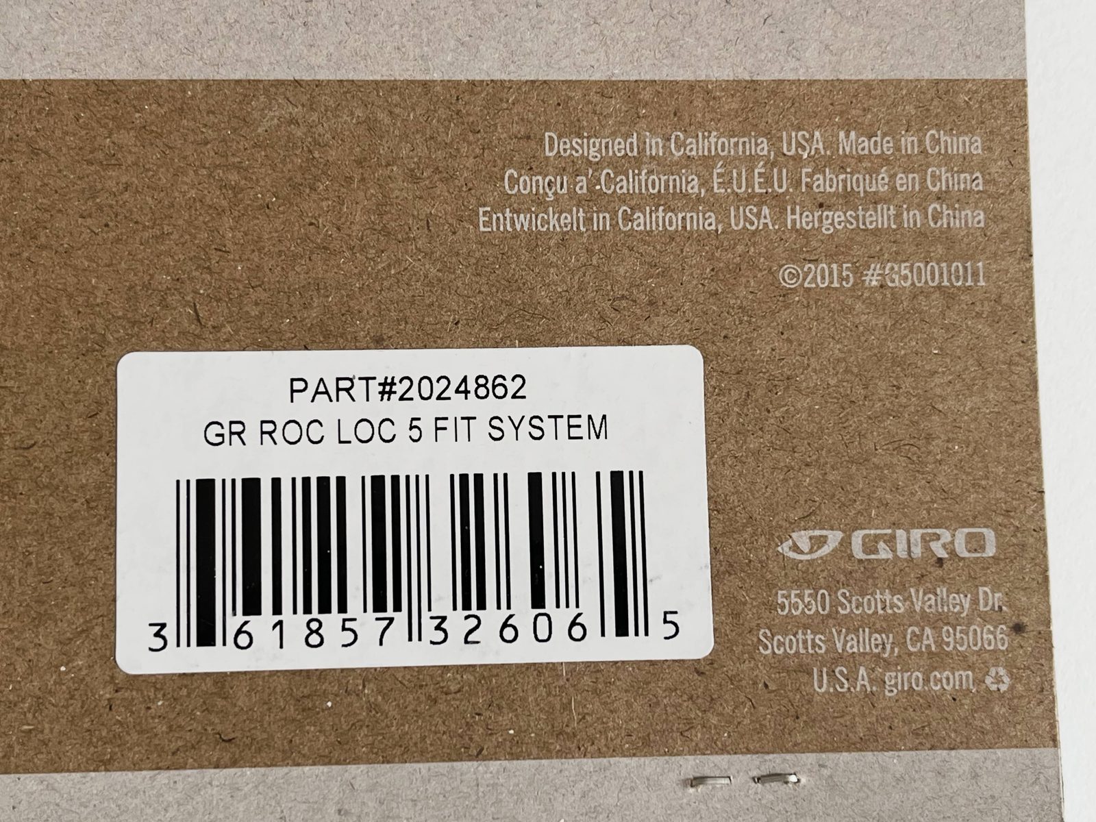 Giro helmet Roc Loc 5 fit system spare part #2024862 — photo 4