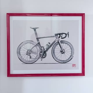OSTROY Framed Specialized S-Works Bicycle Art Print