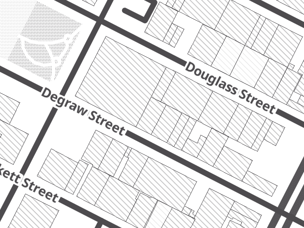 Map showing the approximate location of ACME Bicycle Co.
