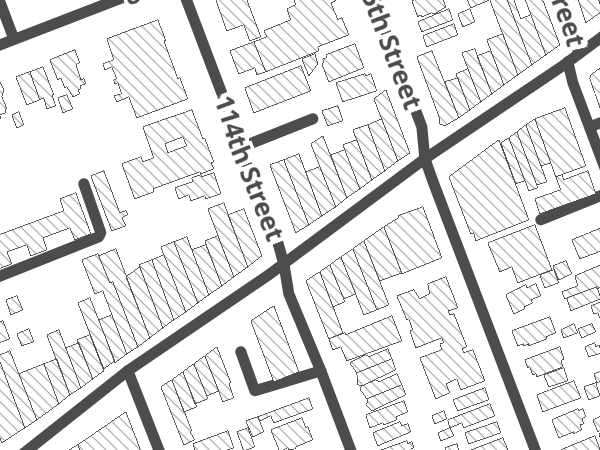 Map showing the approximate location of ADT Bike %26 Skate Shop (Arc De Triomphe Inc)