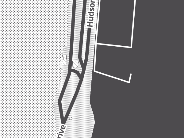 Map showing the approximate location of Alpine Marina