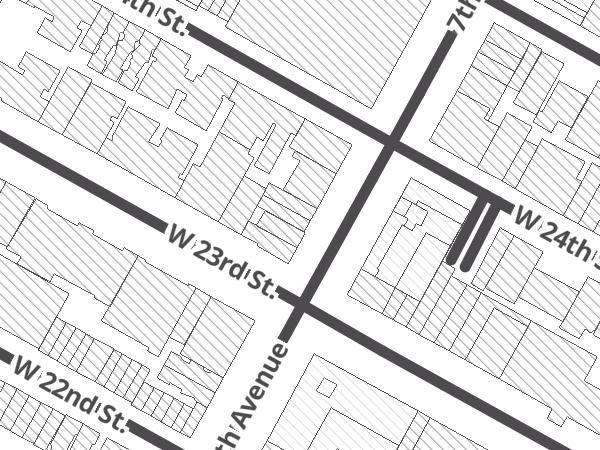 Map showing the approximate location of Bicycle Habitat