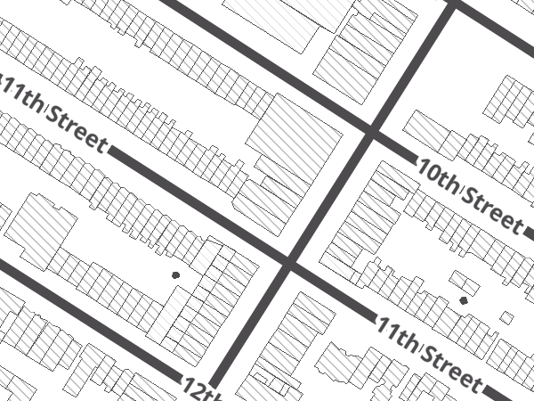 Map showing the approximate location of Bicycle Habitat