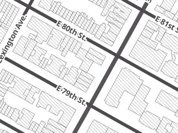Map showing the approximate location of Bicycles NYC