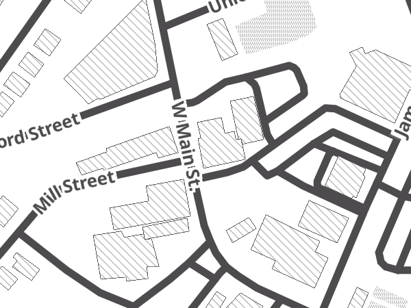 Map showing the approximate location of Bikeway Bicycles