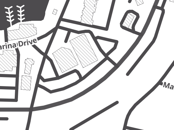 Map showing the approximate location of Bikeway