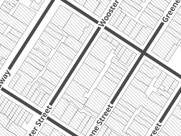 Map showing the approximate location of Bottega di Pinarello New York