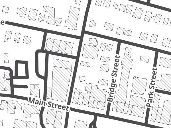 Map showing the approximate location of Boxer Donut