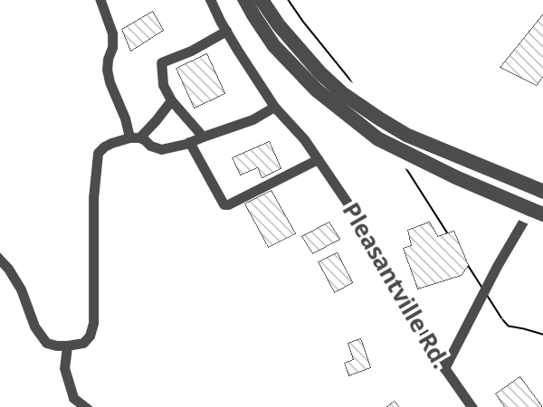 Map showing the approximate location of Briarcliff Bike Works