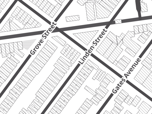 Map showing the approximate location of Bushwick Bicycle Shop Inc.