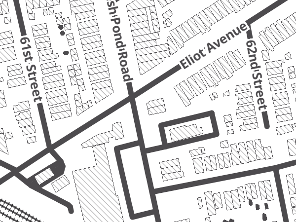 Map showing the approximate location of Bushwick Cycles Inc (Middle Village Location)