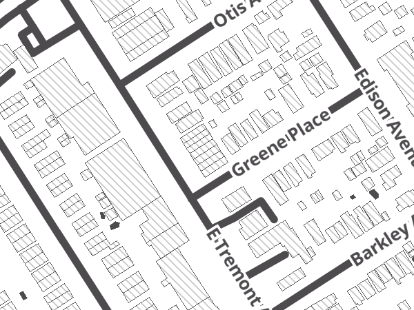 Map showing the approximate location of Castle Hill Bike Shop