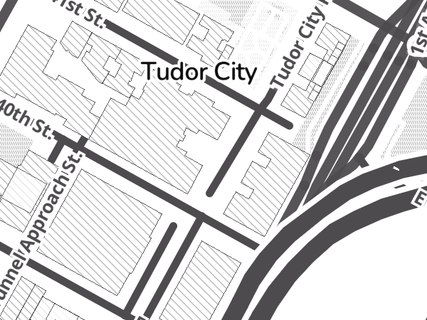 Map showing the approximate location of Conrad's Bike Shop