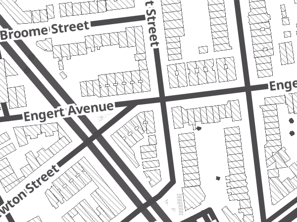Map showing the approximate location of Eighth Hour Bike Studio