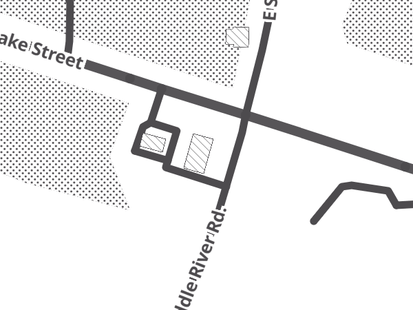 Map showing the approximate location of Elmer's Deli Grill & Pizza