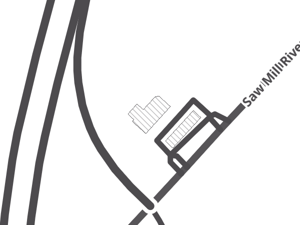 Map showing the approximate location of Millwood Market