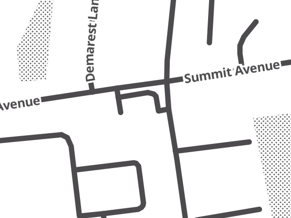 Map showing the approximate location of Montvale Market