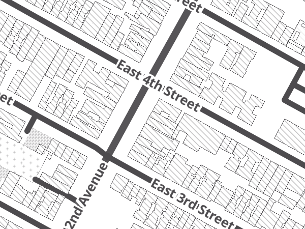 Map showing the approximate location of NYC Velo