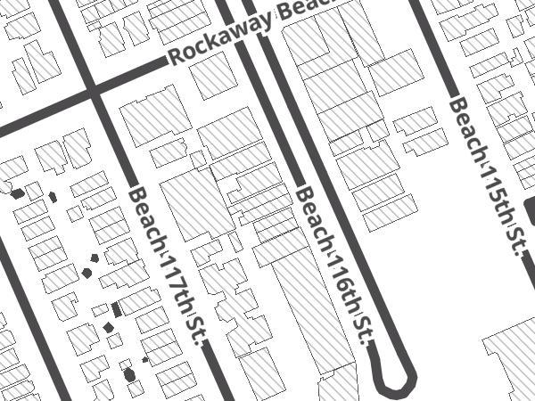 Map showing the approximate location of Paul's Bicycle Shop