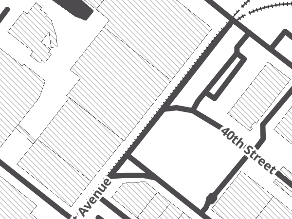 Map showing the approximate location of Recycle-A-Bicycle