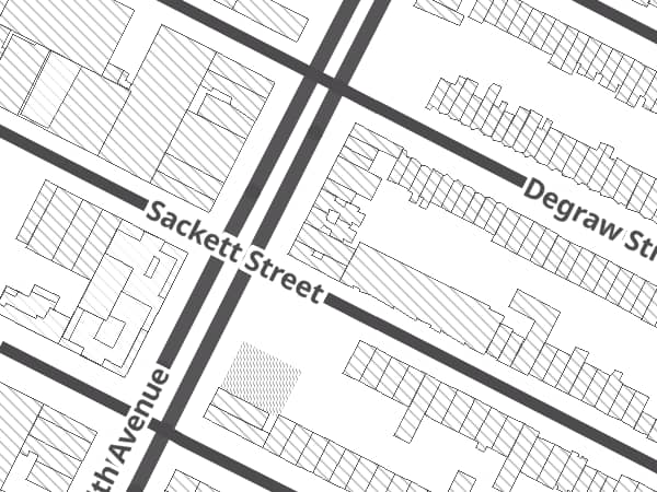 Map showing the approximate location of Ride Brooklyn