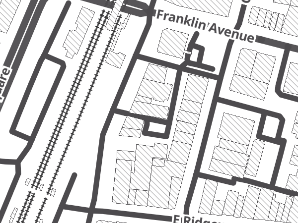 Map showing the approximate location of Ridgewood Cycle Shop
