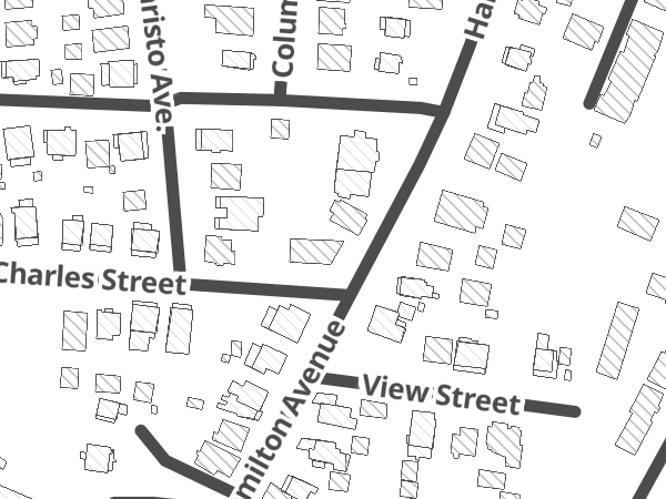 Map showing the approximate location of River Bicycles