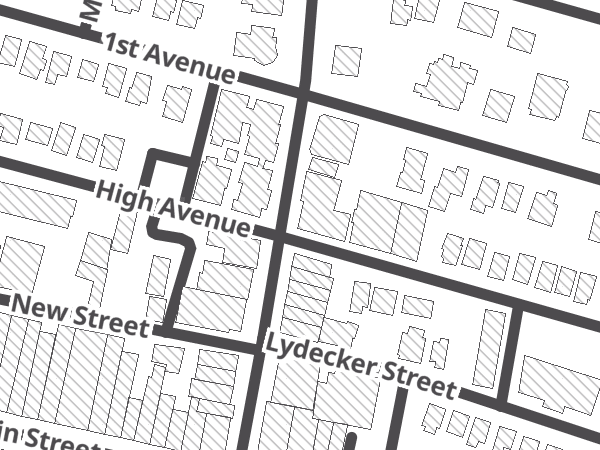 Map showing the approximate location of Runcible Spoon Bakery & Cafe
