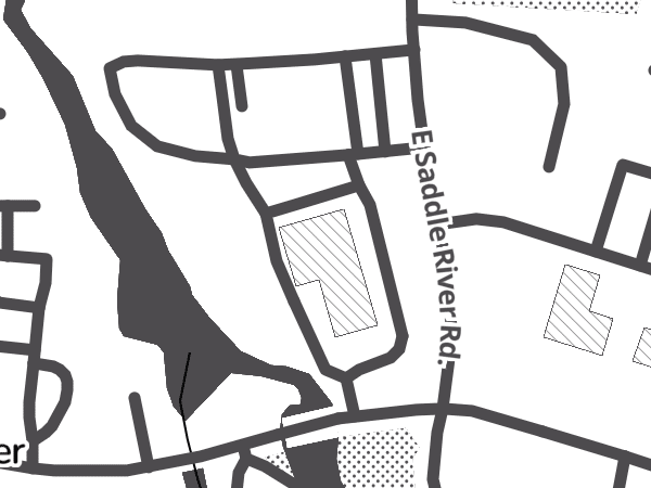 Map showing the approximate location of Saddle River Deli & Catering
