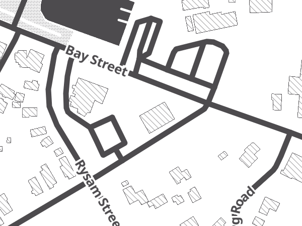 Map showing the approximate location of Sag Harbor Cycle Company