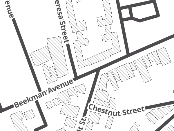 Map showing the approximate location of Sleepy Hollow Bikes