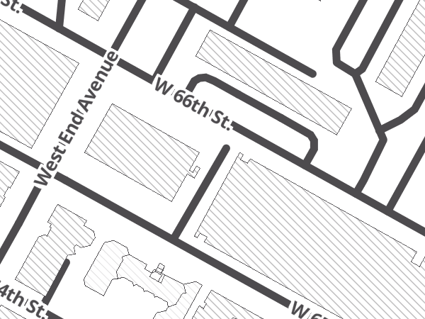 Map showing the approximate location of Specialized NYC - Upper West Side