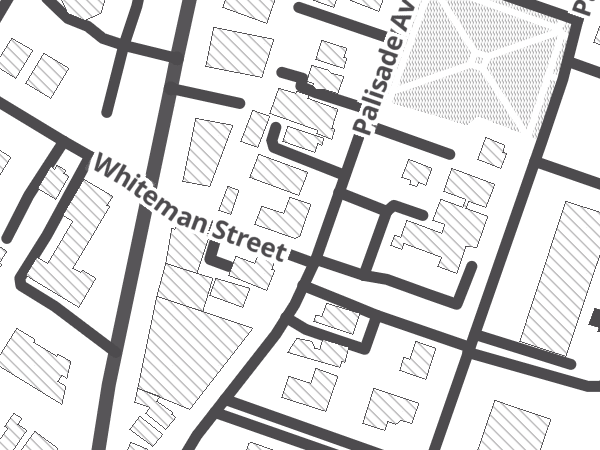 Map showing the approximate location of Talent Bicycle Collective, aka Talentbici