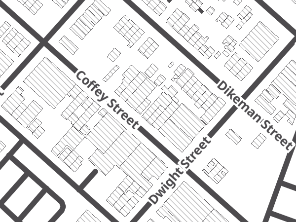 Map showing the approximate location of ten thousand flats