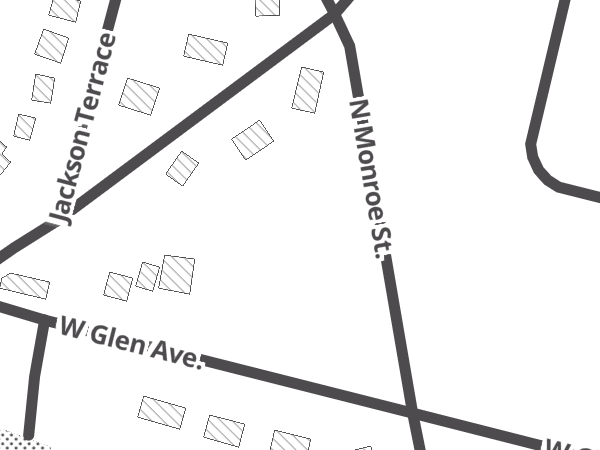 Map showing the approximate location of Tennis Courts