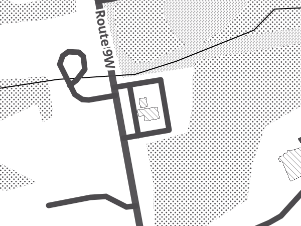 Map showing the approximate location of The 9W Market