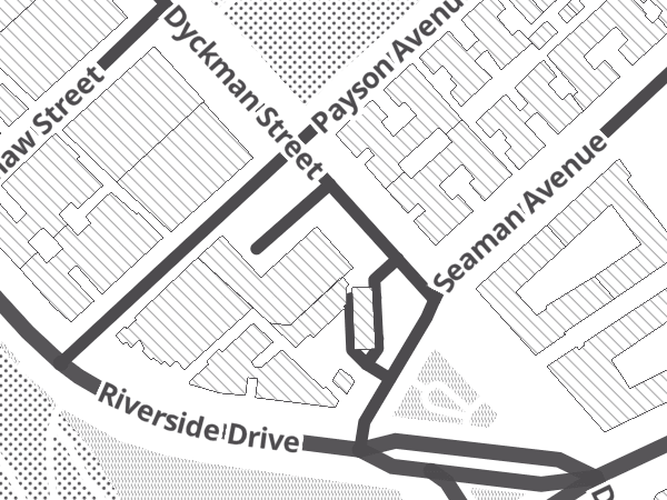 Map showing the approximate location of Tread Bike Shop