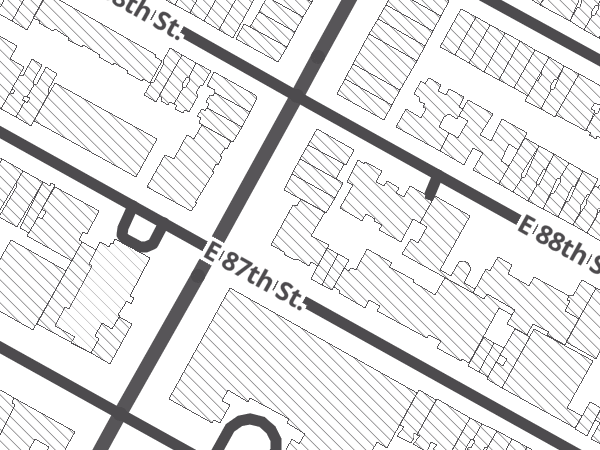 Map showing the approximate location of Trek Bicycle Upper East Side