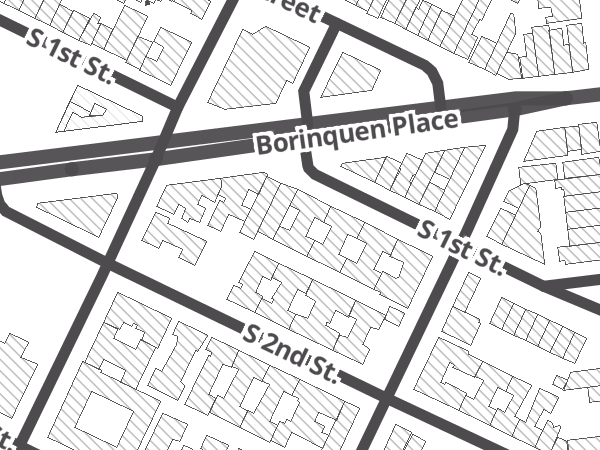 Map showing the approximate location of Two Seas Cyclery