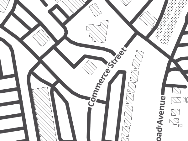 Map showing the approximate location of Yorktown Cycles