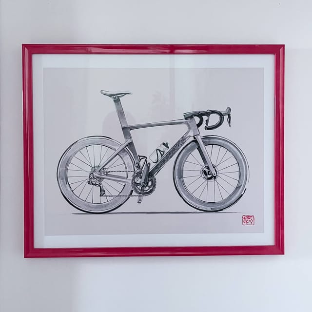 OSTROY Framed Specialized S-Works Bicycle Art Print